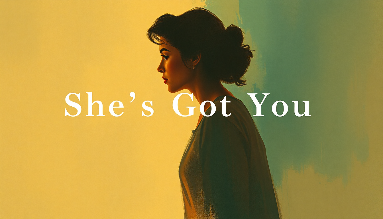 Fan-driven abstract illustration evoking the emotional arc of She's Got You by Patsy Cline