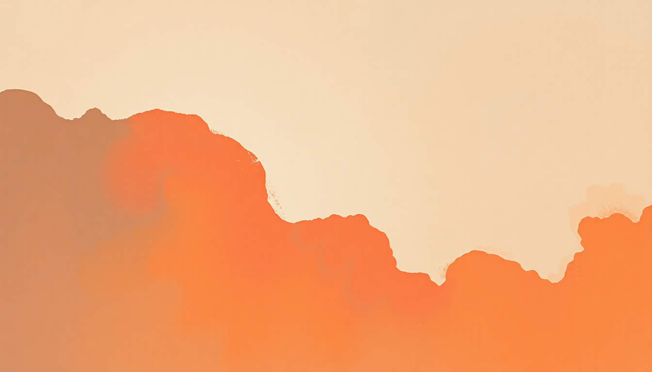Fan-driven abstract illustration evoking the emotional arc of Shida by Khruangbin