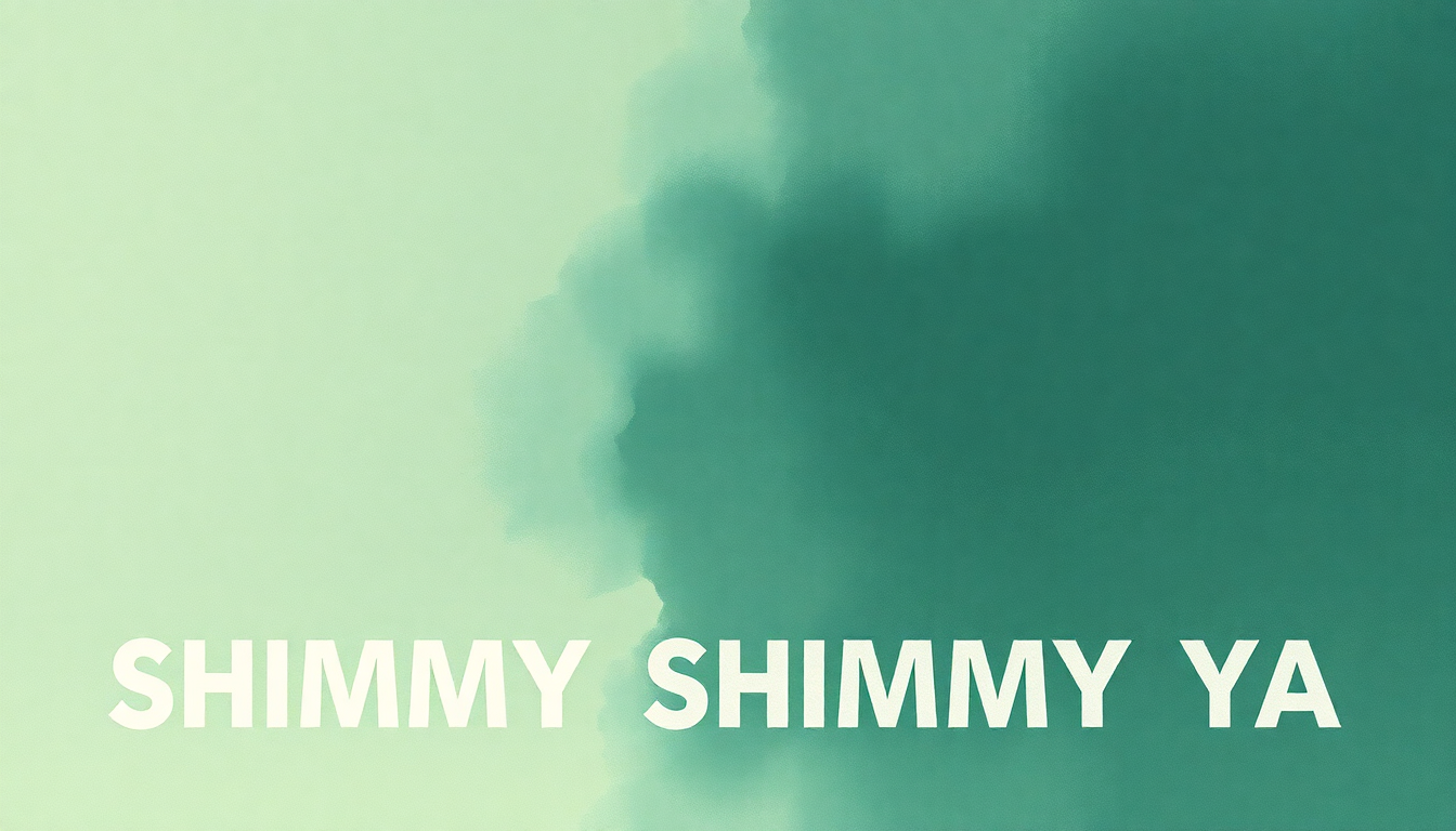 Fan-driven abstract illustration evoking the emotional arc of Shimmy Shimmy Ya by Wu-Tang Clan