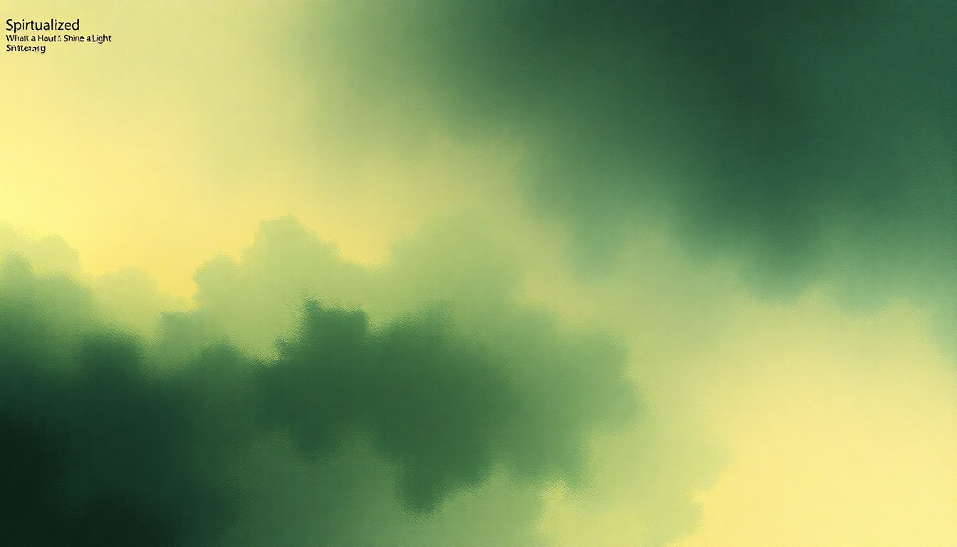 Fan-driven abstract illustration evoking the emotional arc of Shine a Light by Spiritualized