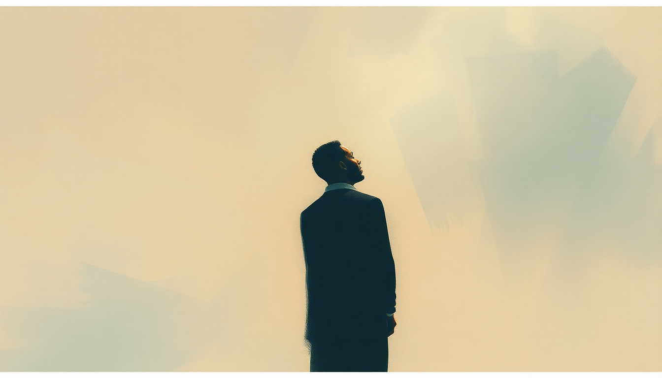 Fan-driven abstract illustration evoking the emotional arc of Shine by John Legend