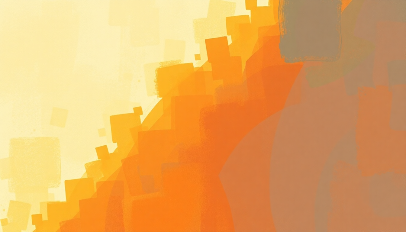 Fan-driven abstract illustration evoking the emotional arc of Shoo-Be-Doo-Be-Doo-Da-Day by Stevie Wonder