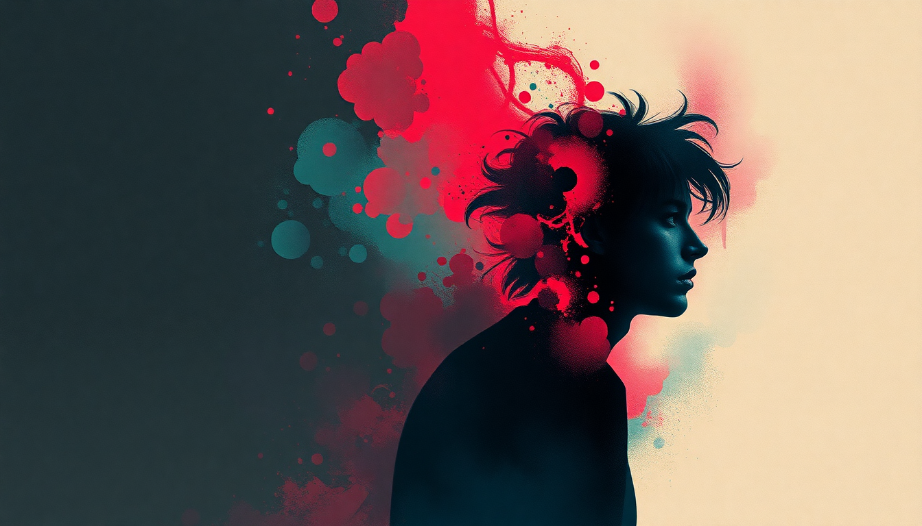 Fan-driven abstract illustration evoking the emotional arc of Should I Stay or Should I Go by The Clash