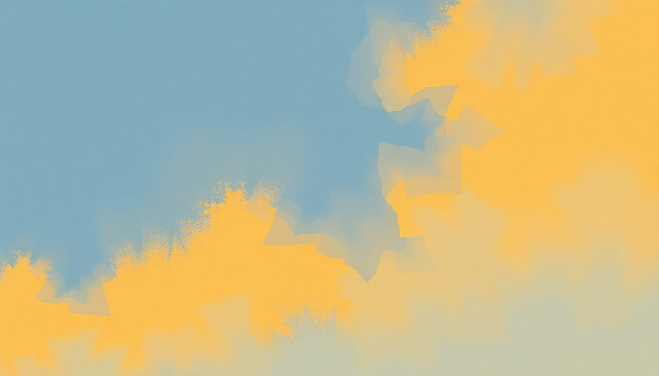 Fan-driven abstract illustration evoking the emotional arc of Shower the People by James Taylor