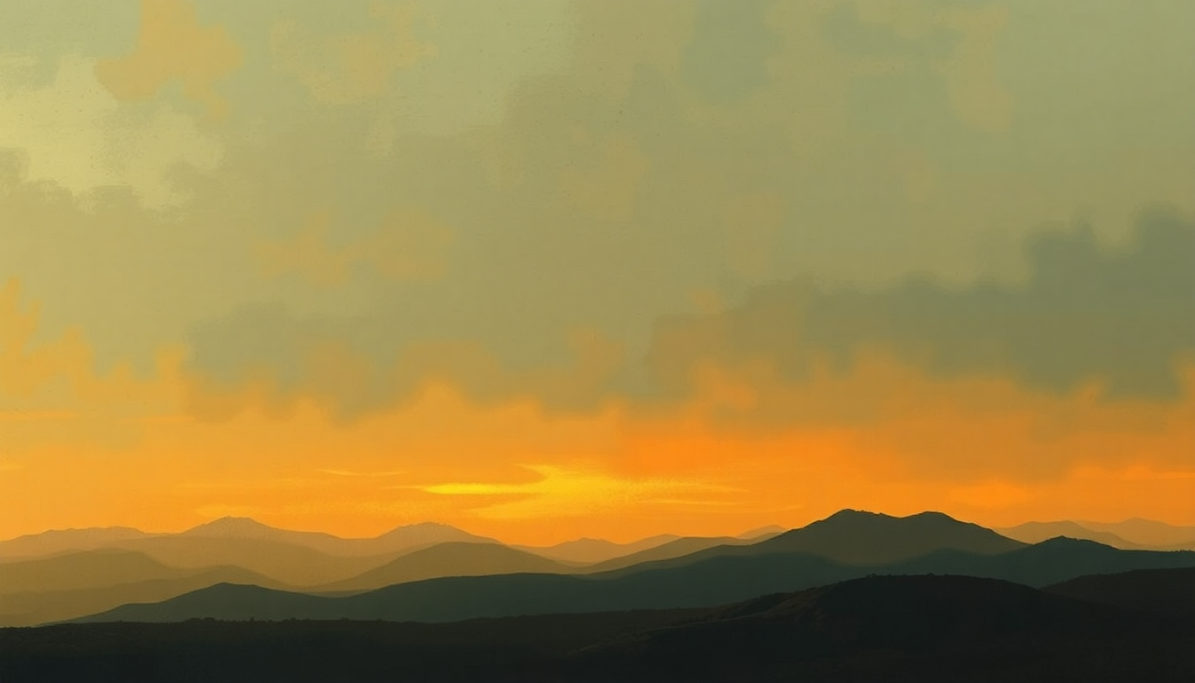 Fan-driven abstract illustration evoking the emotional arc of Sigurd Jorsalfar by Edvard Grieg