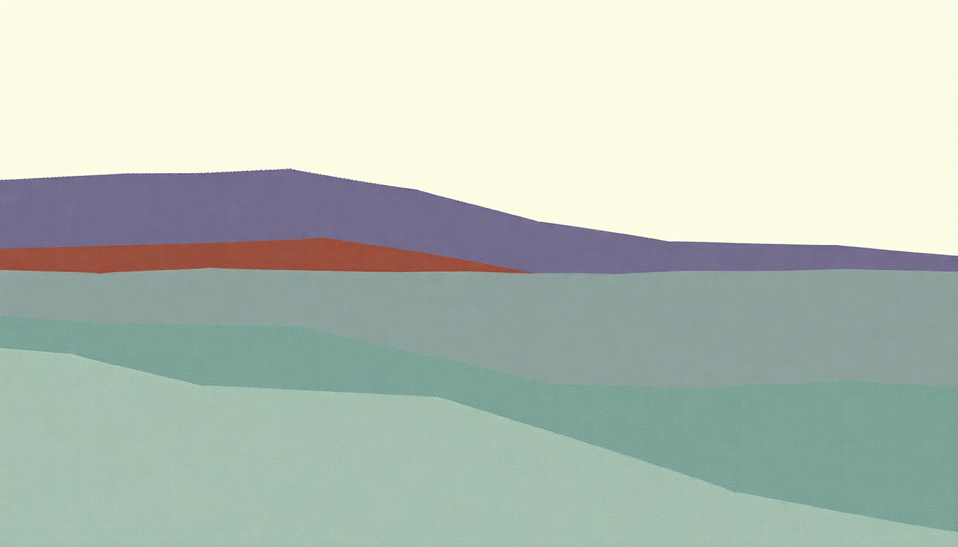 Fan-driven abstract illustration evoking the emotional arc of Silence Kid by Pavement