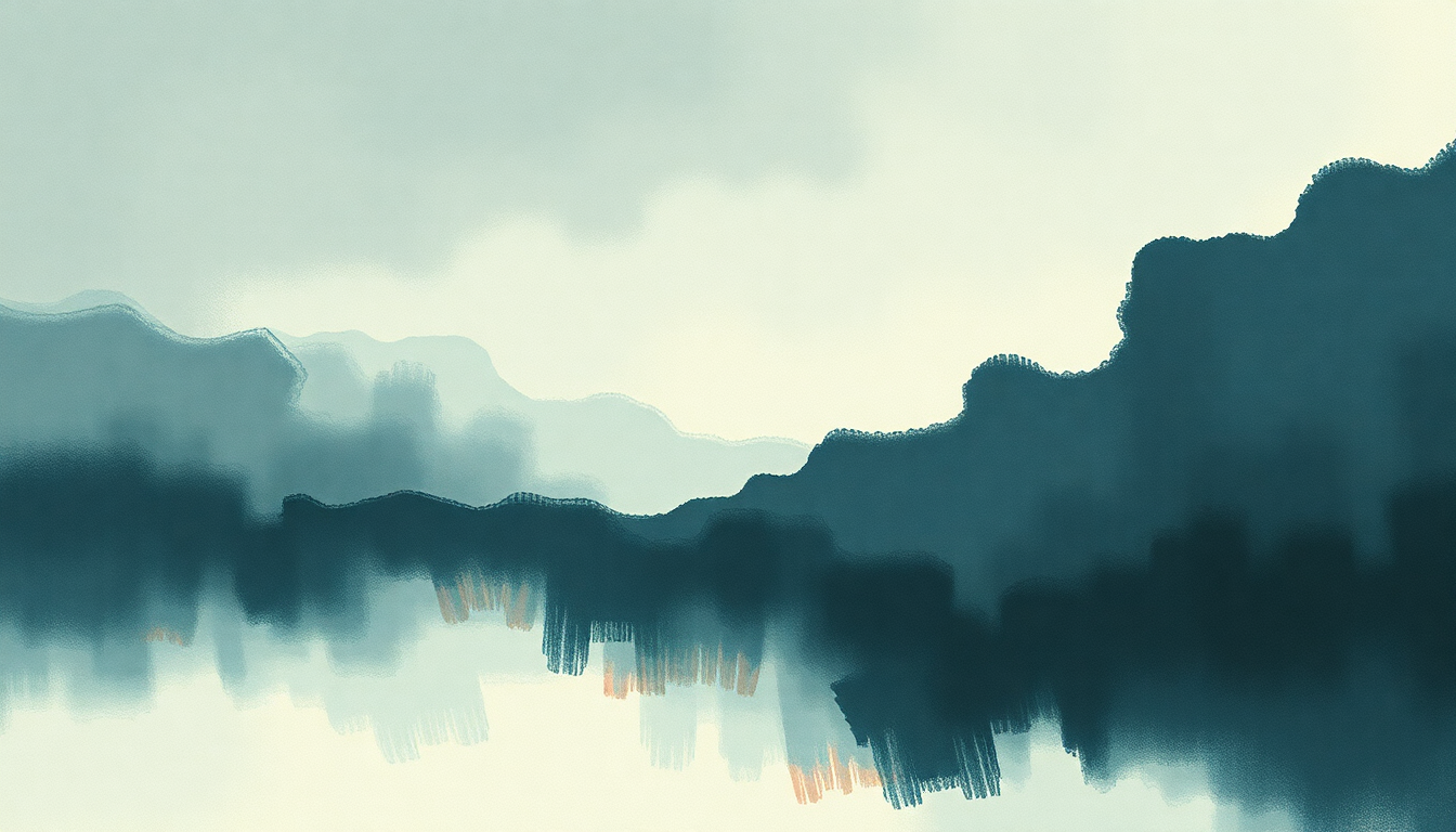 Fan-driven abstract illustration evoking the emotional arc of Silvery Sometimes (Ghosts) by The Smashing Pumpkins
