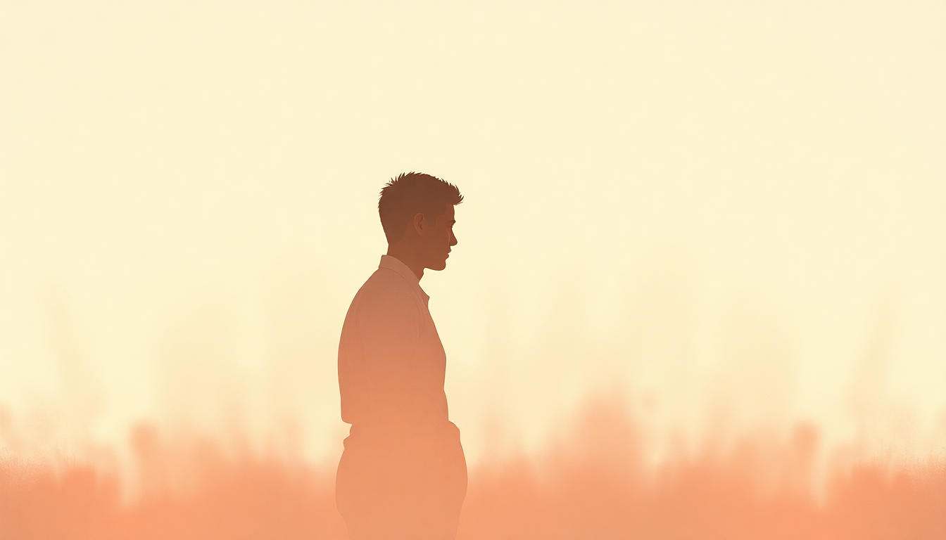 Fan-driven abstract illustration evoking the emotional arc of Simply Beautiful by Al Green