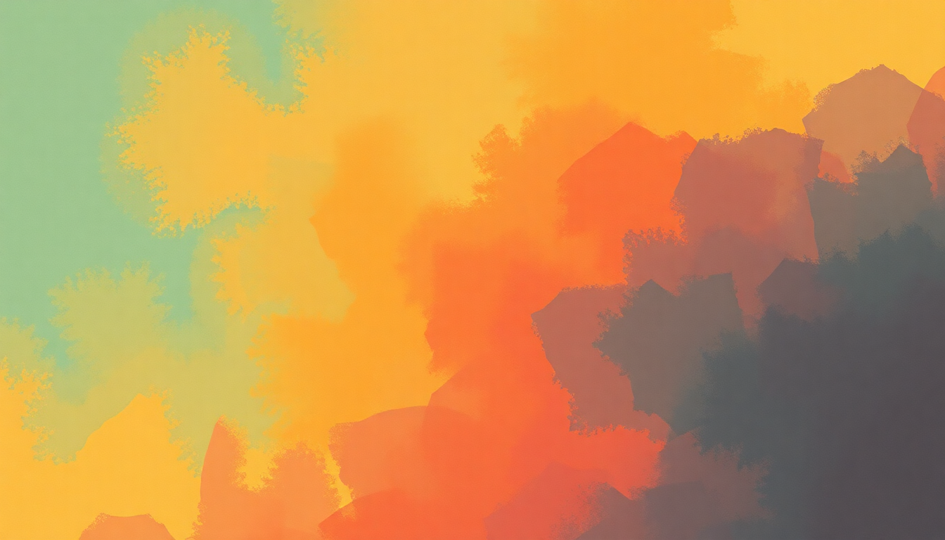 Fan-driven abstract illustration evoking the emotional arc of Sing a Song by Earth, Wind & Fire