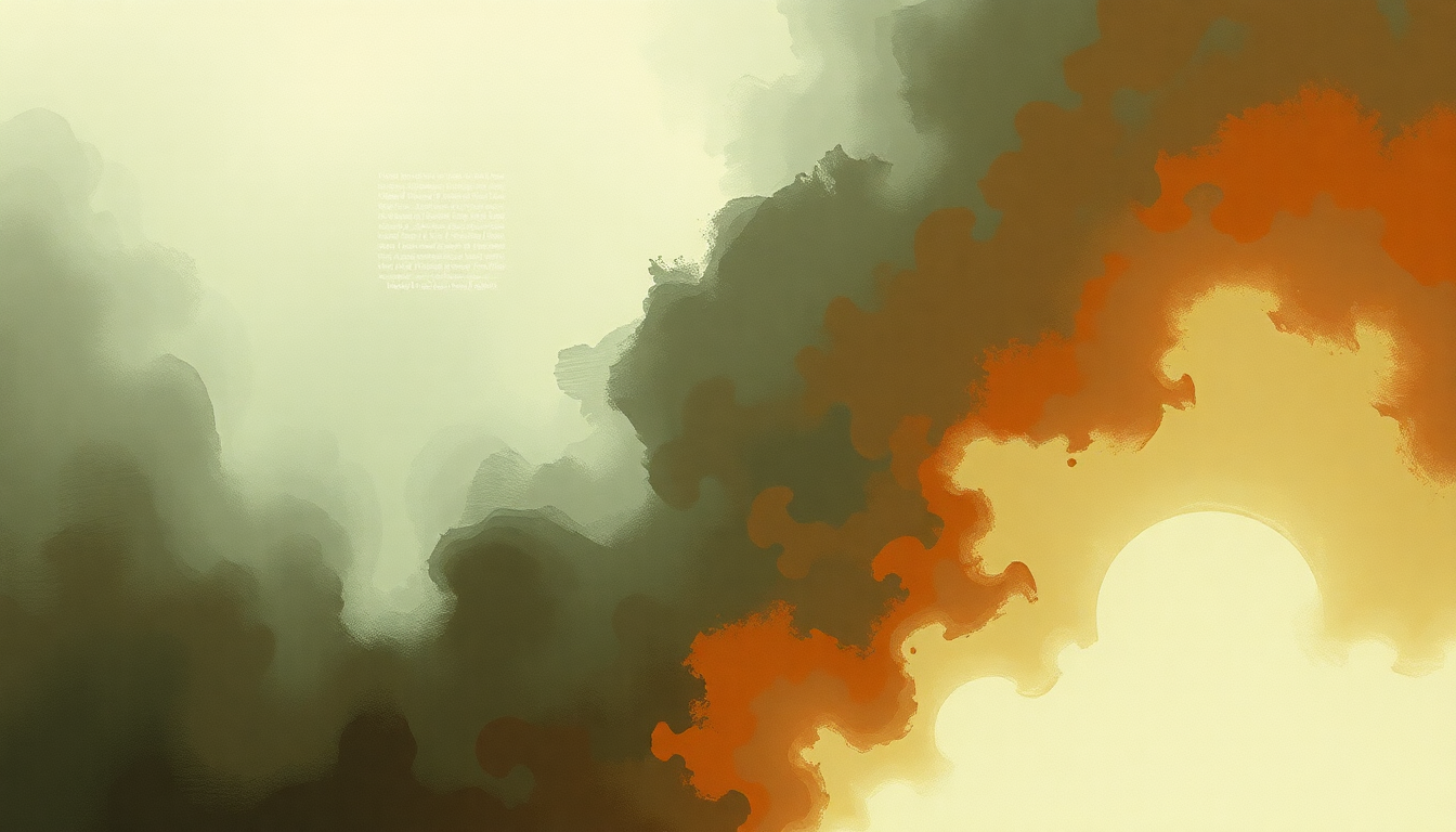 Fan-driven abstract illustration evoking the emotional arc of Sing About Me, I'm Dying of Thirst by Kendrick Lamar