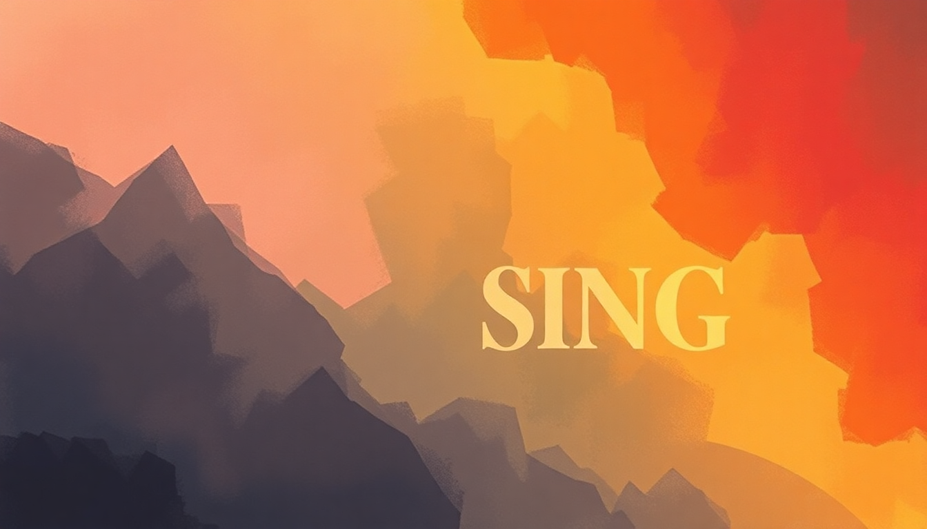 Fan-driven abstract illustration evoking the emotional arc of Sing With Me by Angie Stone