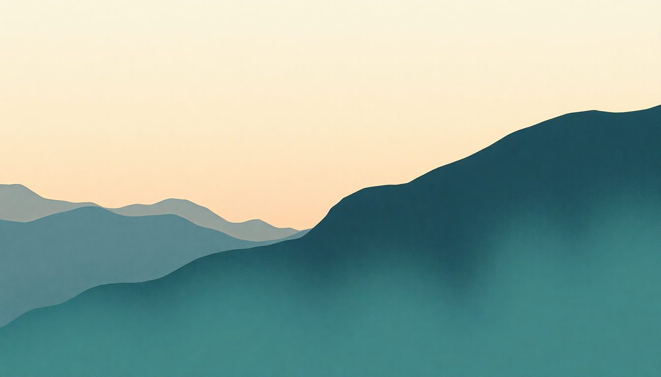 Fan-driven abstract illustration evoking the emotional arc of Sit by Japanese Breakfast