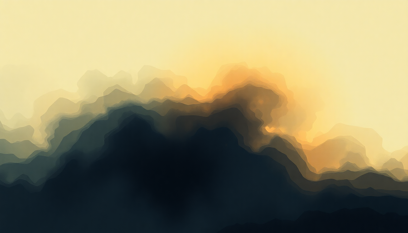 Fan-driven abstract illustration evoking the emotional arc of Skeleton Tiger by Tame Impala