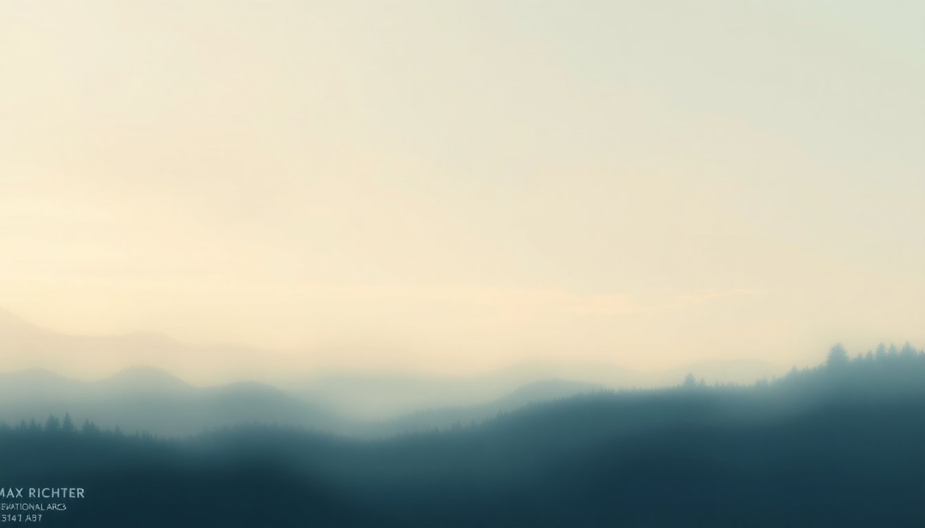 Fan-driven abstract illustration evoking the emotional arc of Sleep by Max Richter
