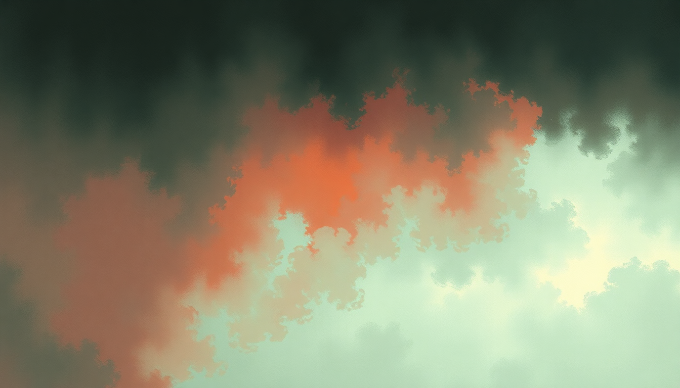 Fan-driven abstract illustration evoking the emotional arc of Sleepwalk Capsules by At The Drive In