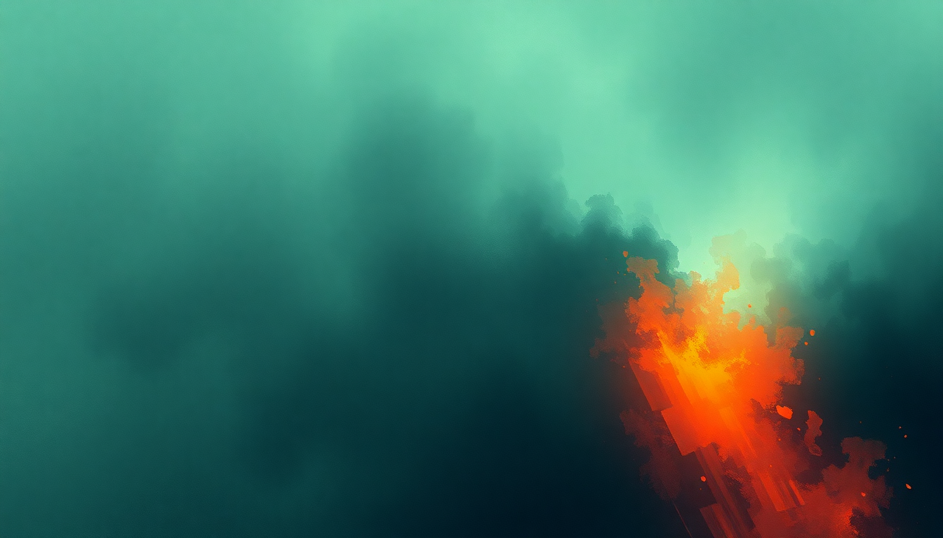 Fan-driven abstract illustration evoking the emotional arc of Slip by Autechre
