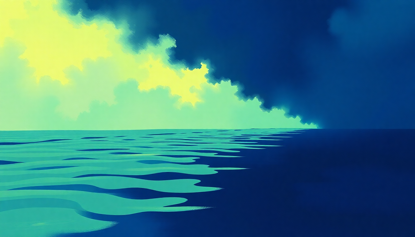 Fan-driven abstract illustration evoking the emotional arc of Slippery When Wet by The Commodores