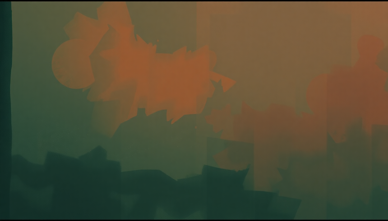 Fan-driven abstract illustration evoking the emotional arc of Smoking Room by Codeine