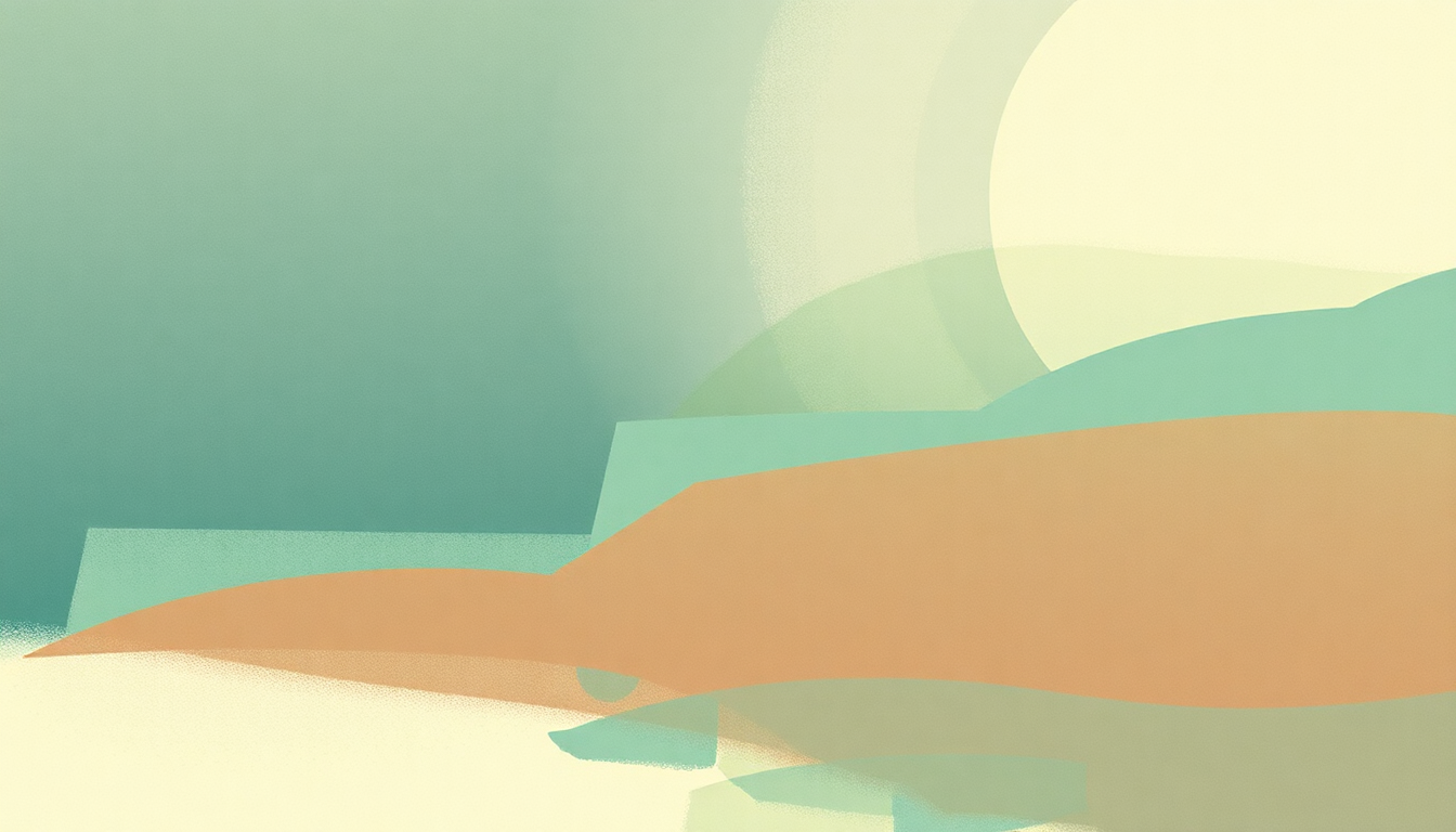 Fan-driven abstract illustration evoking the emotional arc of Smooth Sailing by Queens of the Stone Age
