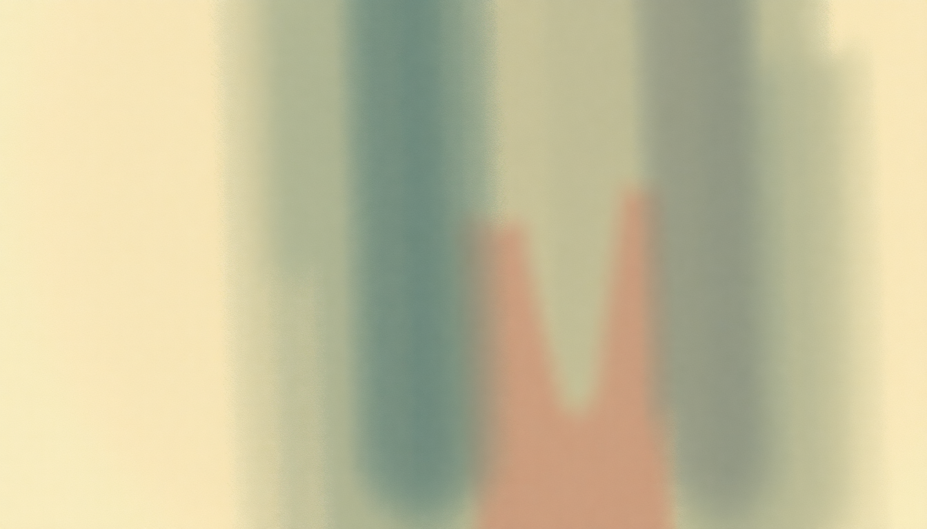Fan-driven abstract illustration evoking the emotional arc of The Sneezing Song by Jim Gill