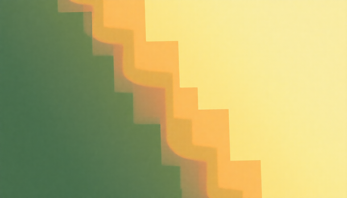 Fan-driven abstract illustration evoking the emotional arc of Snibe by Sunny Day Real Estate