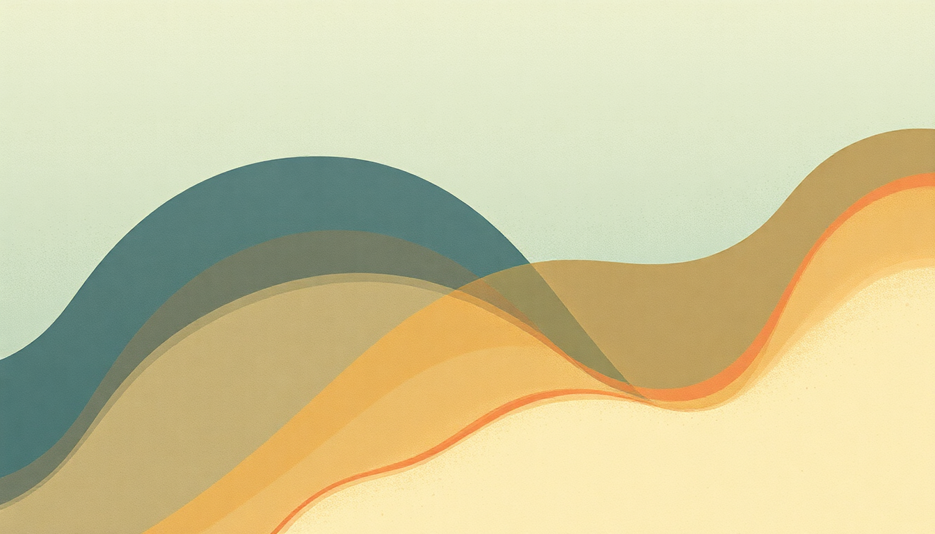 Fan-driven abstract illustration evoking the emotional arc of So Good at Being in Trouble by Unknown Mortal Orchestra
