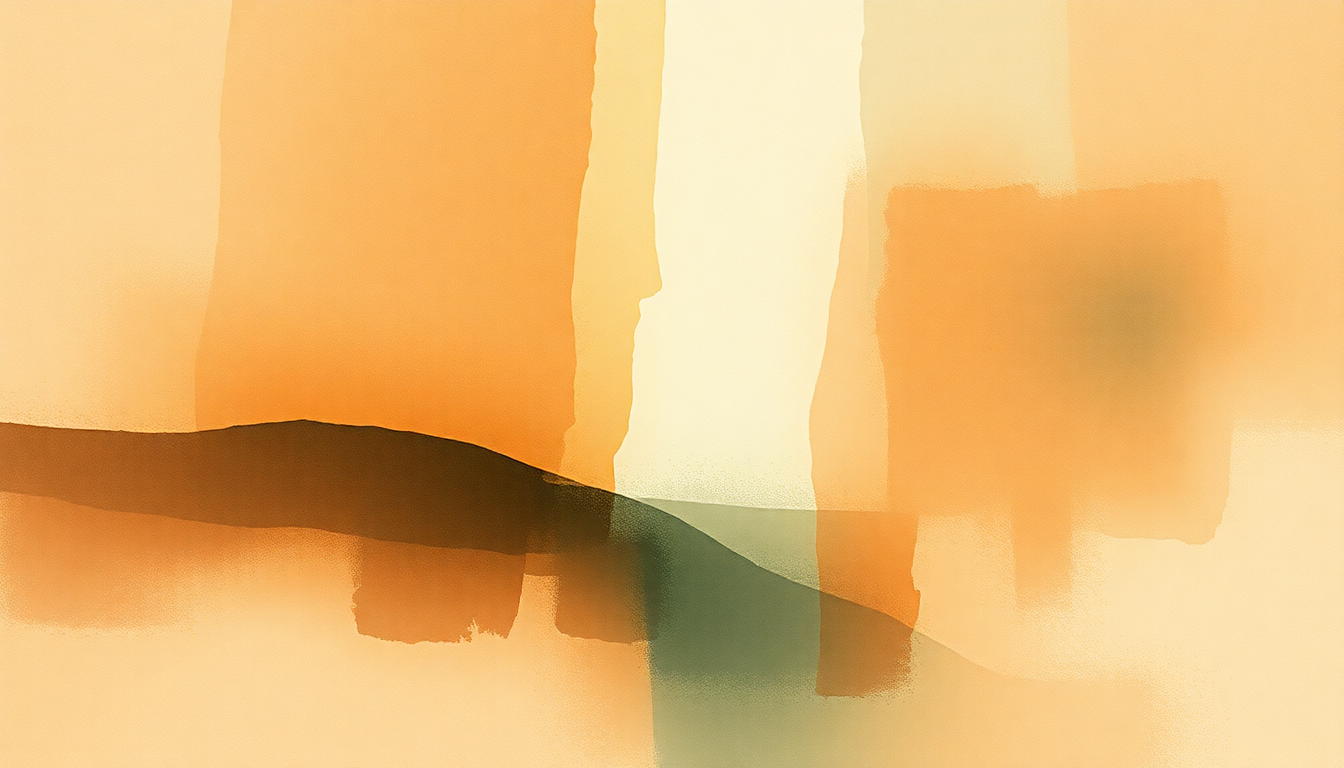 Fan-driven abstract illustration evoking the emotional arc of So It Goes by Mineral