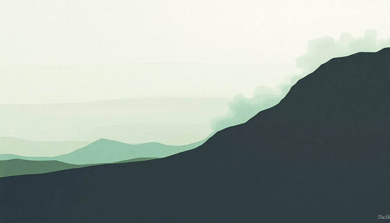 Fan-driven abstract illustration evoking the emotional arc of So Now What by The Shins