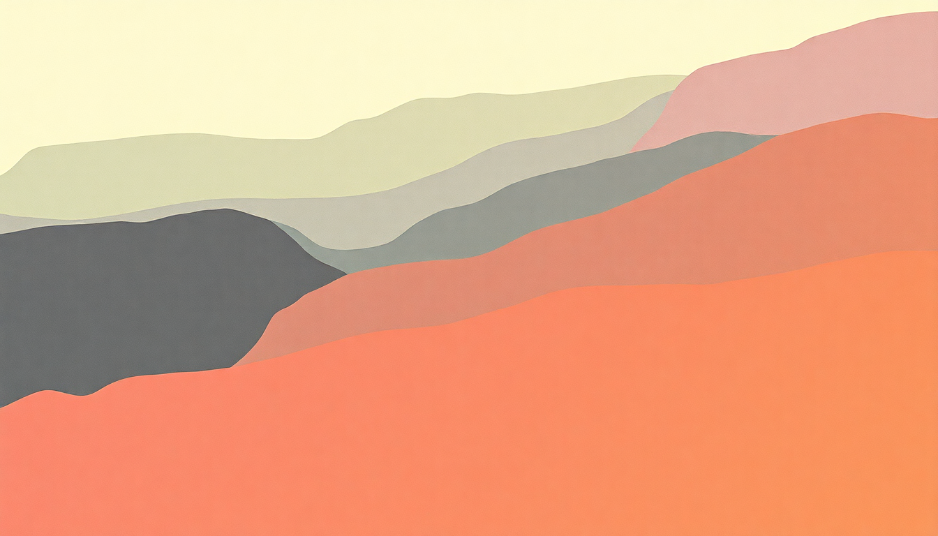 Fan-driven abstract illustration evoking the emotional arc of So Very Hard to Go by Tower of Power