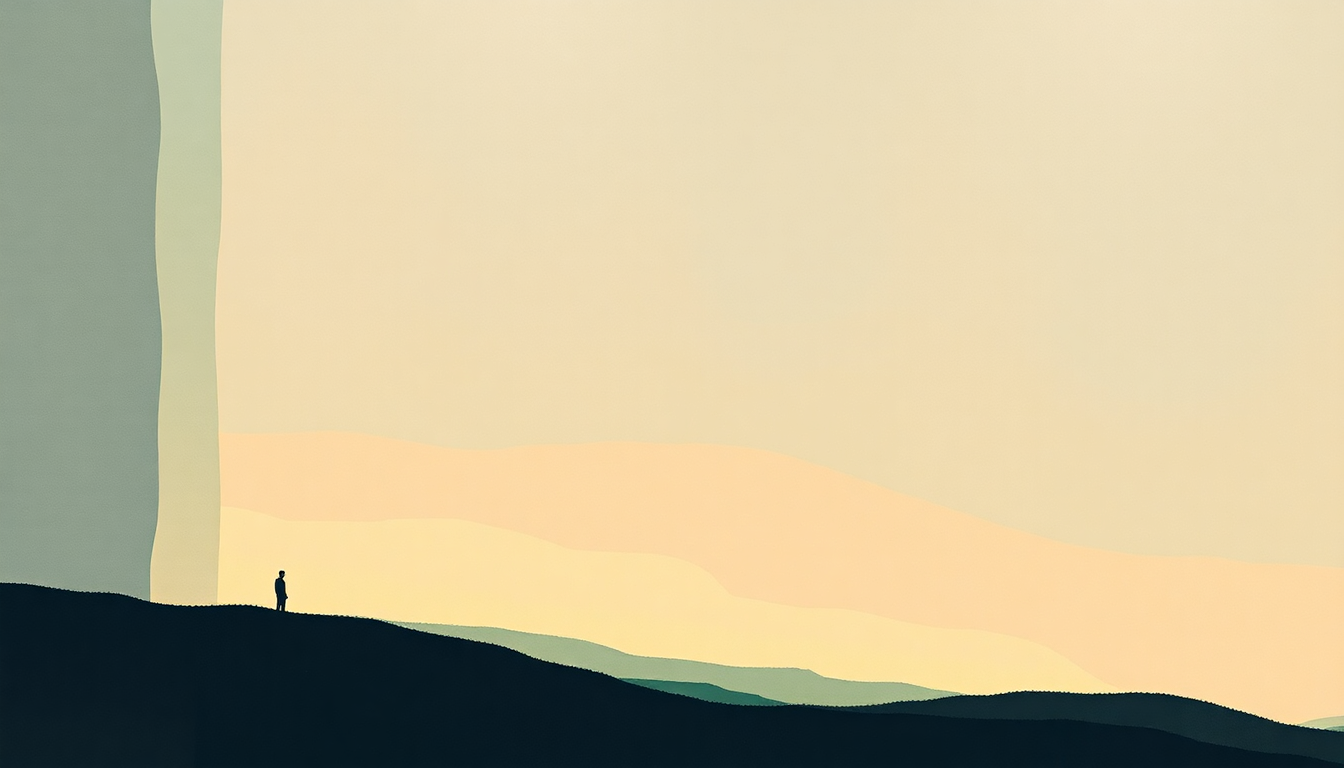 Fan-driven abstract illustration evoking the emotional arc of So You Are Tired by Sufjan Stevens