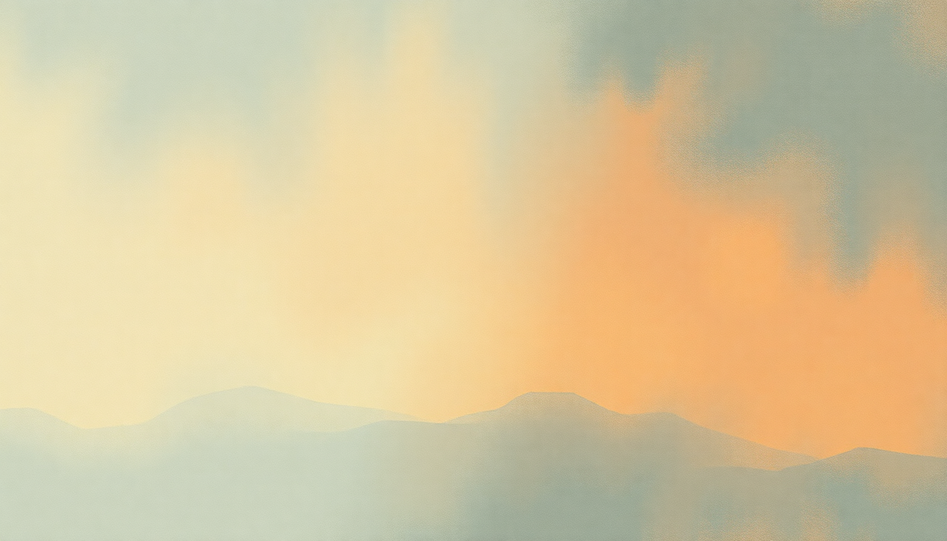 Fan-driven abstract illustration evoking the emotional arc of Sogno by Andrea Bocelli