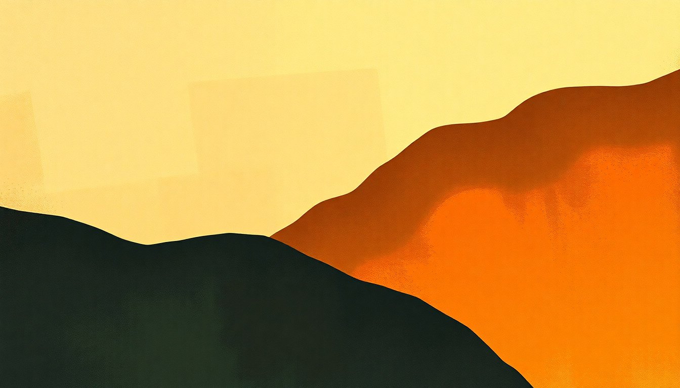 Fan-driven abstract illustration evoking the emotional arc of Solar by Keith Jarrett