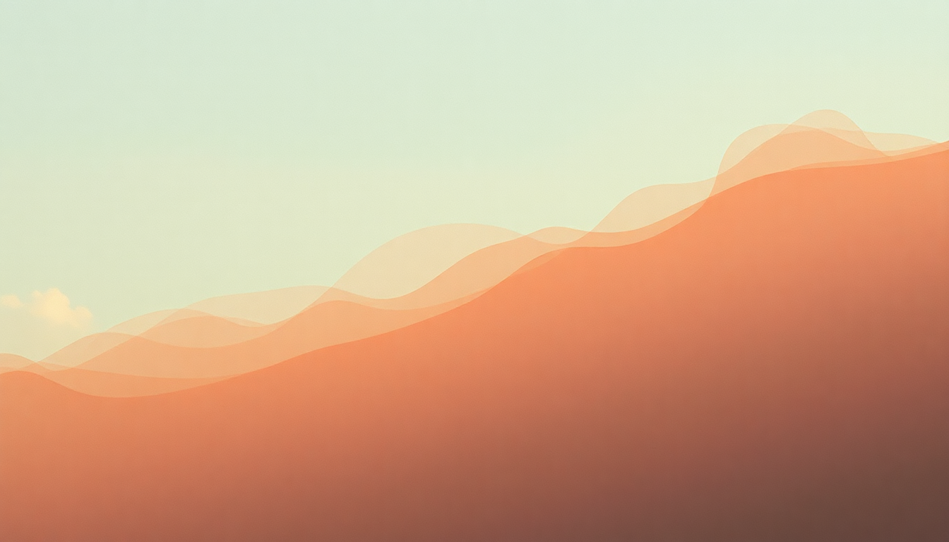 Fan-driven abstract illustration evoking the emotional arc of Solid Air by John Martyn