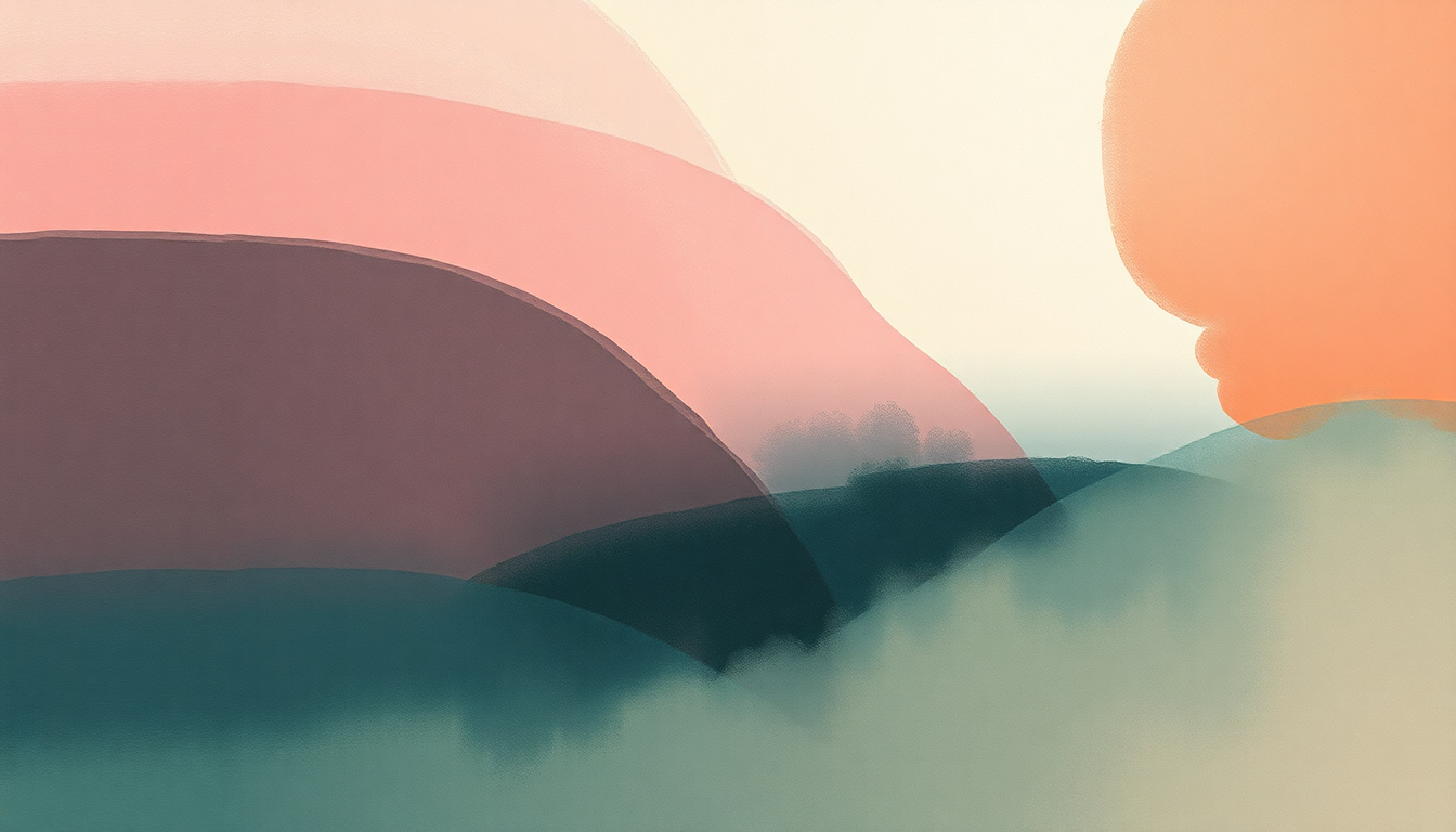 Fan-driven abstract illustration evoking the emotional arc of Solitude Is Bliss by Tame Impala