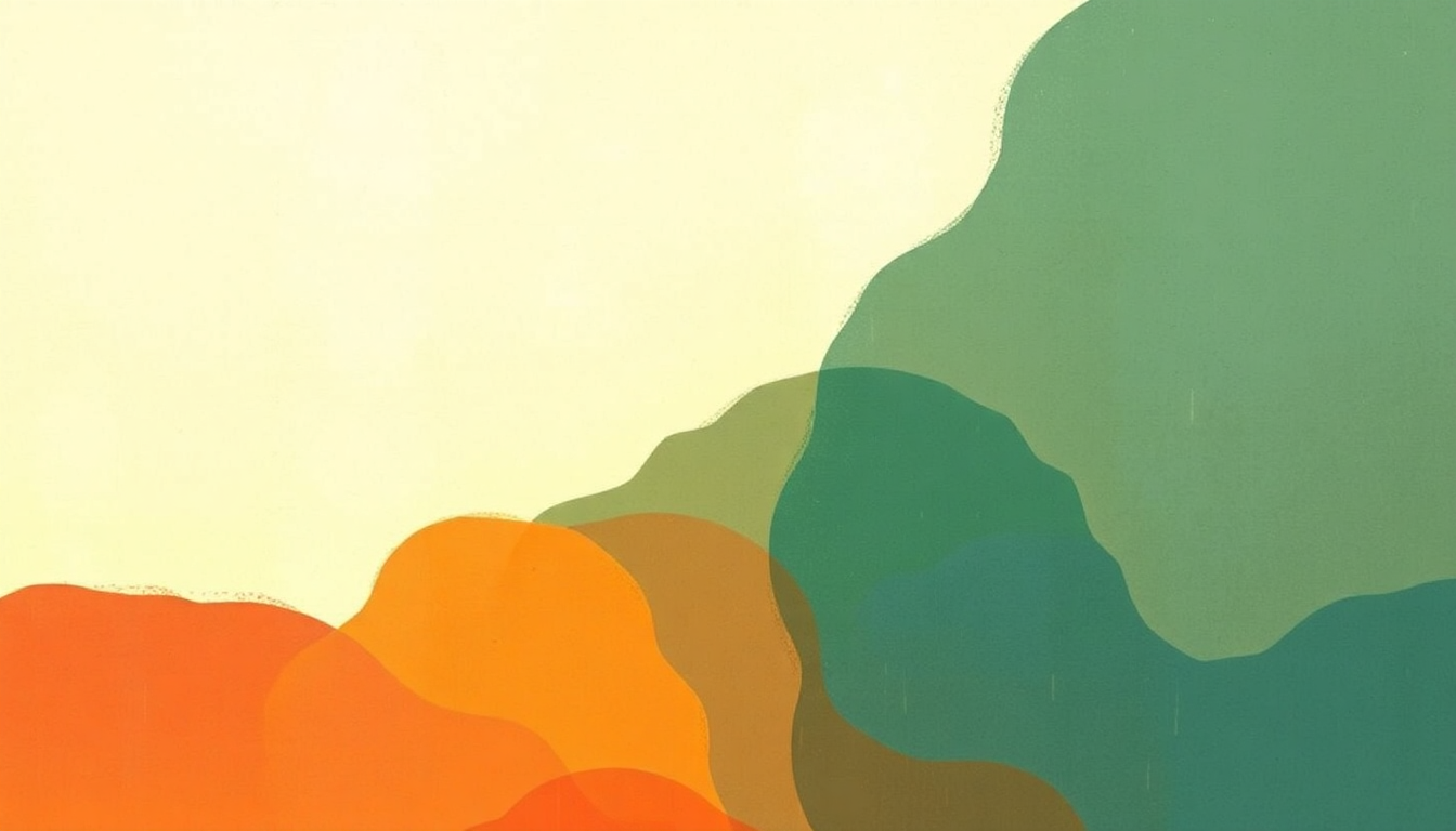 Fan-driven abstract illustration evoking the emotional arc of Solo le Pido a Dios by Mercedes Sosa