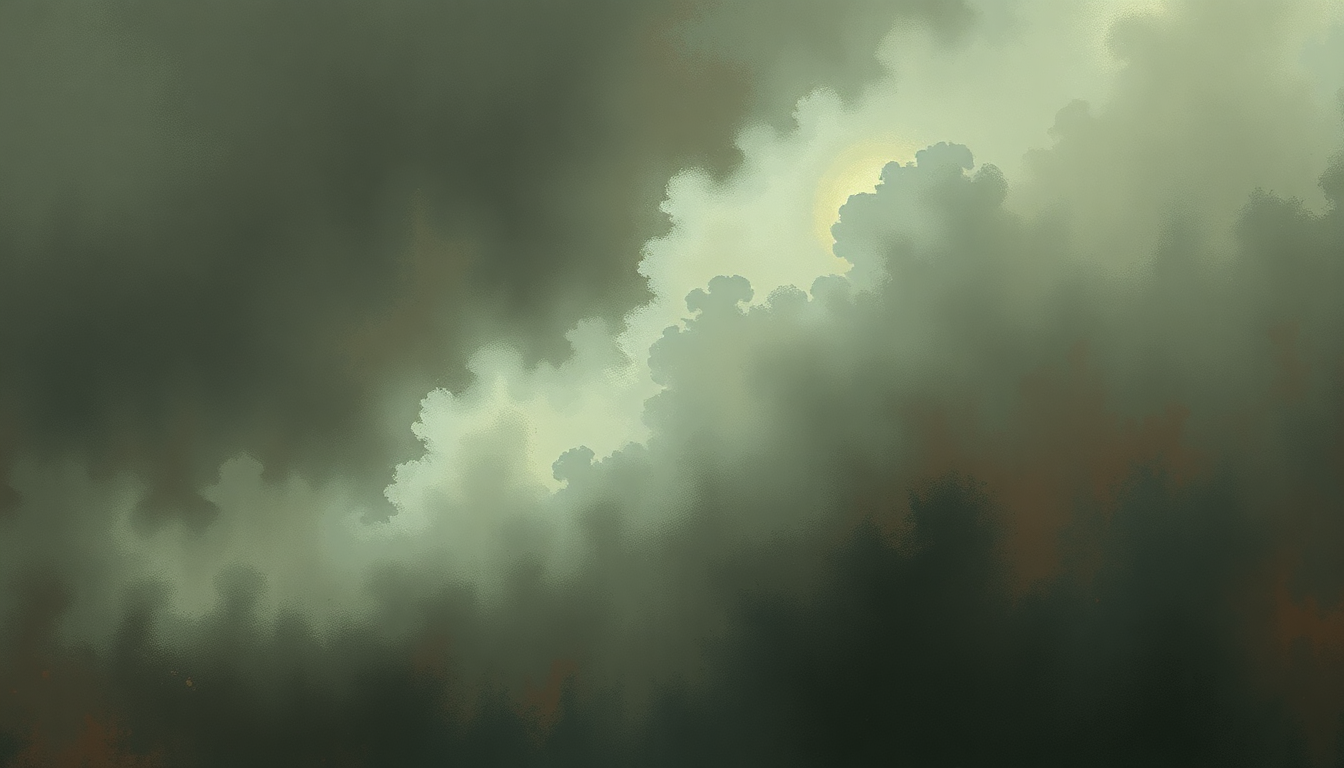 Fan-driven abstract illustration evoking the emotional arc of Somebody Someone by Korn