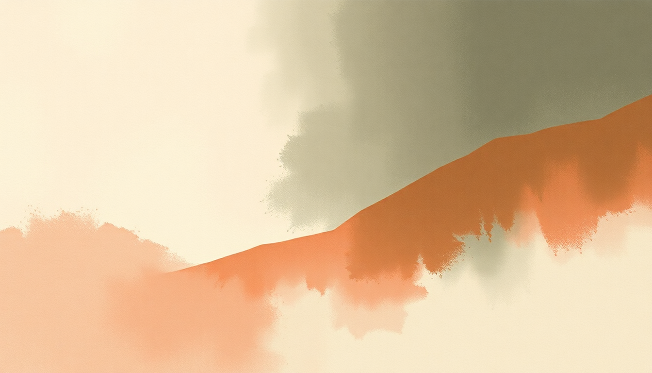 Fan-driven abstract illustration evoking the emotional arc of Someone New by Hozier