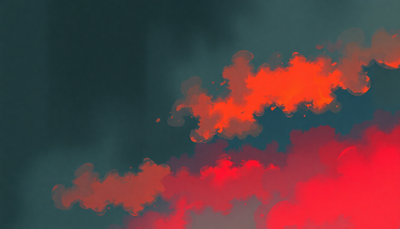 Fan-driven abstract illustration evoking the emotional arc of Something Against You by Pixies