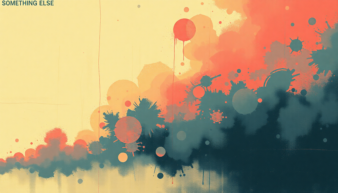 Fan-driven abstract illustration evoking the emotional arc of Something Else by Sex Pistols