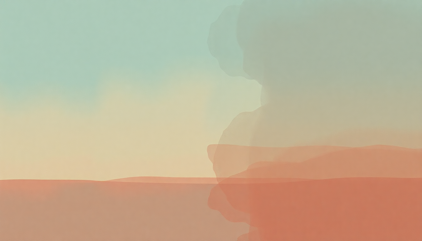 Fan-driven abstract illustration evoking the emotional arc of Son of Sam by Elliott Smith