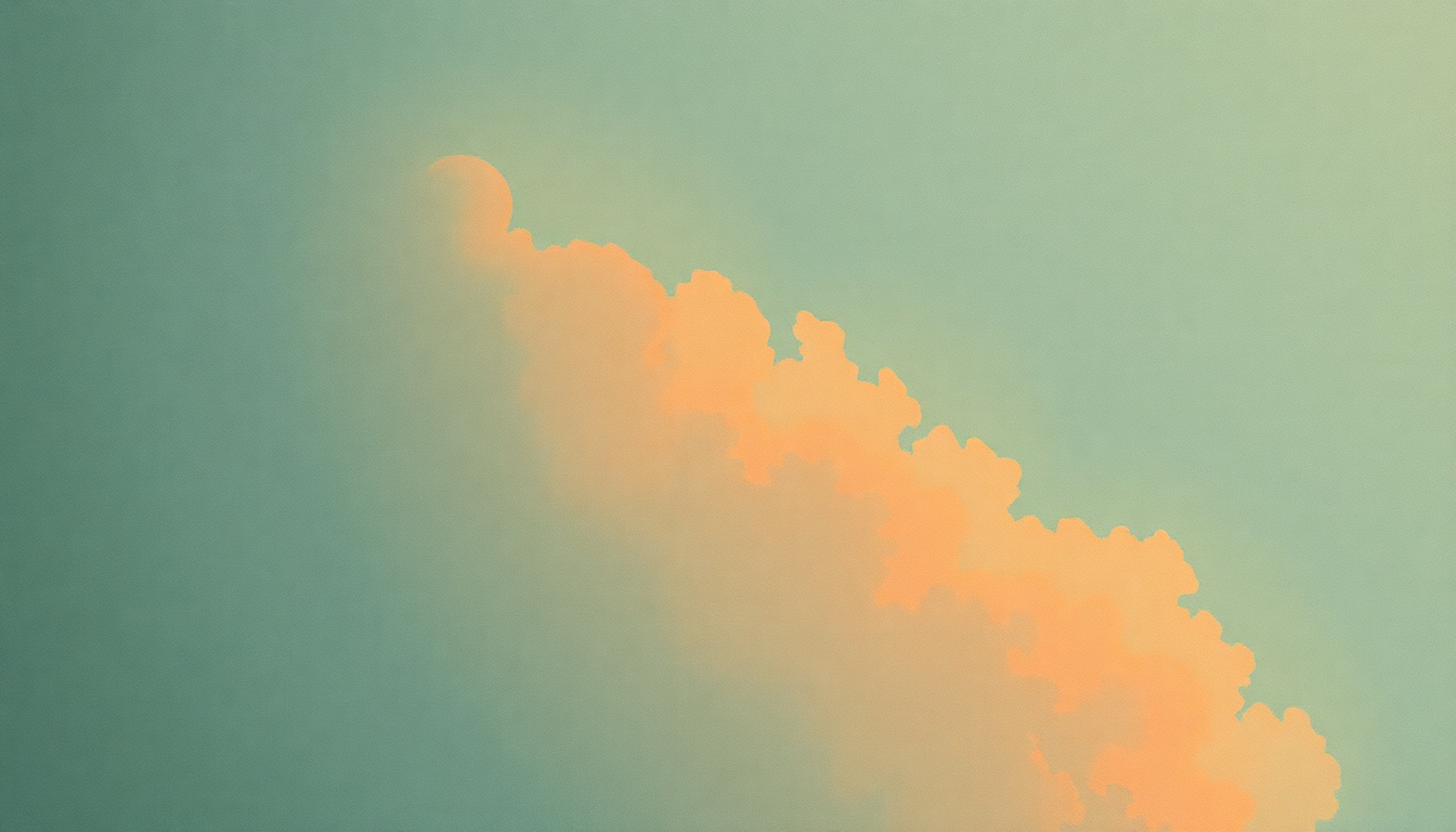 Fan-driven abstract illustration evoking the emotional arc of Song About an Angel by Sunny Day Real Estate