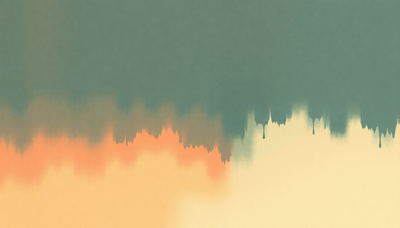 Fan-driven abstract illustration evoking the emotional arc of Sorrow by The National