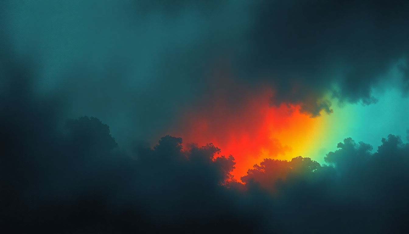 Fan-driven abstract illustration evoking the emotional arc of Sorrow by Pink Floyd
