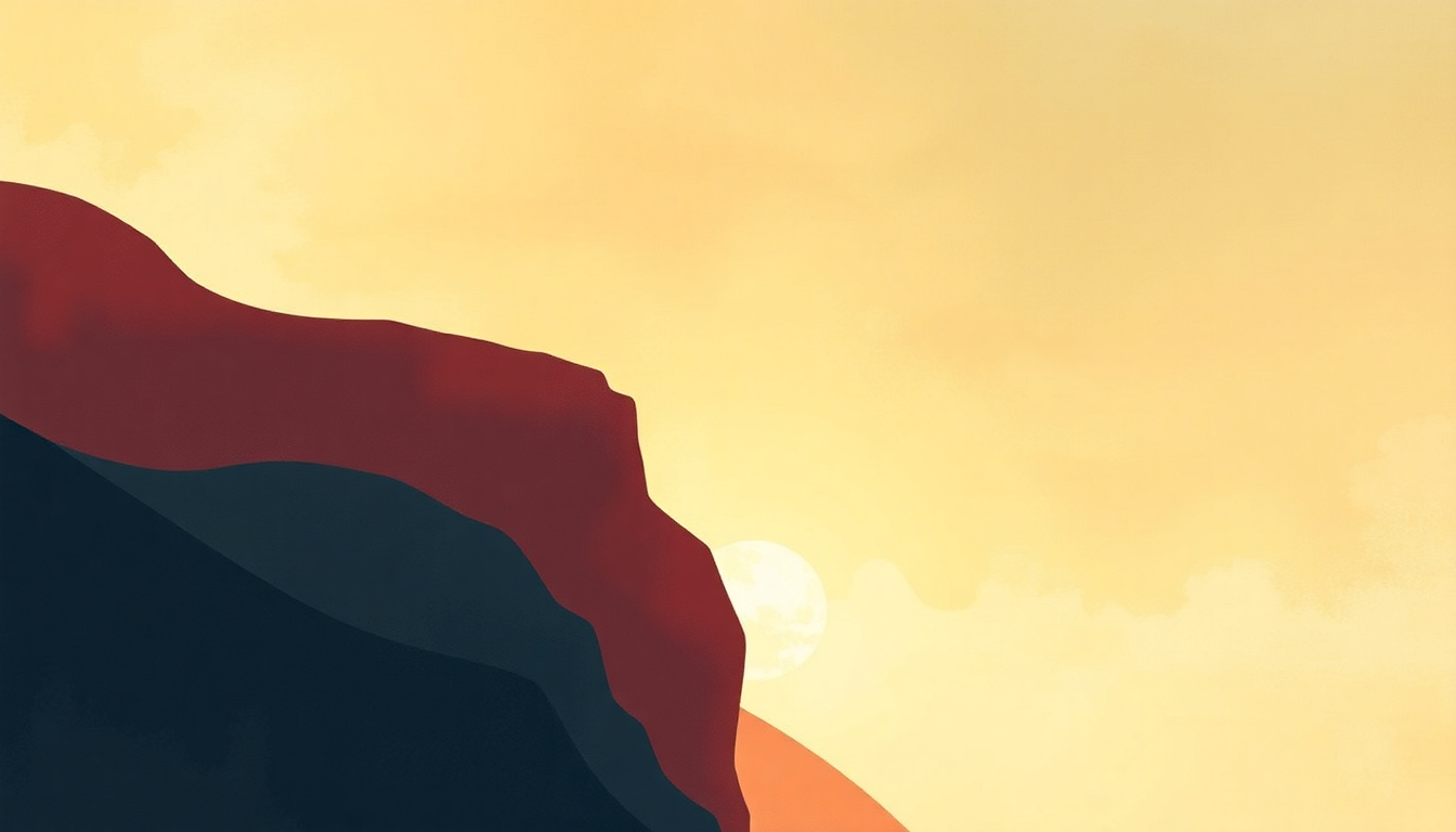 Fan-driven abstract illustration evoking the emotional arc of SOS by ABBA
