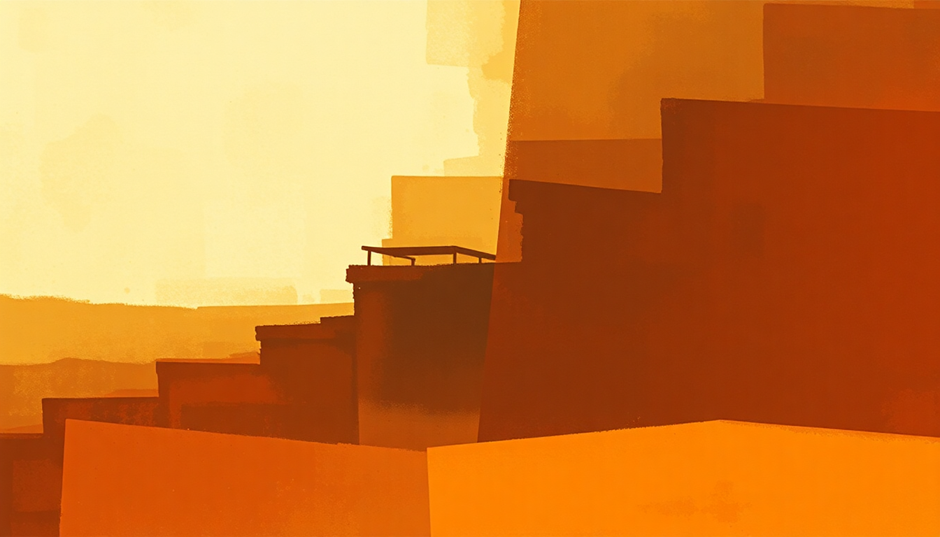 Fan-driven abstract illustration evoking the emotional arc of Soul Kitchen by The Doors