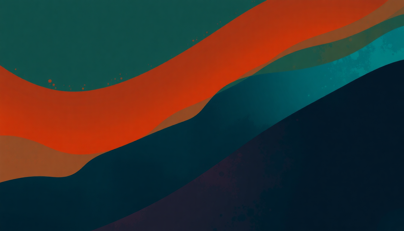 Fan-driven abstract illustration evoking the emotional arc of Sound Affects by The Jam