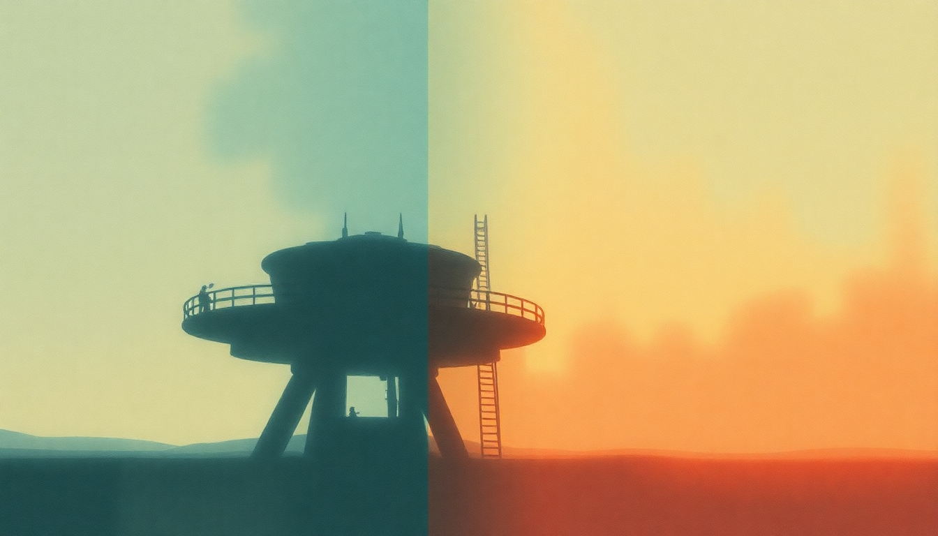 Fan-driven abstract illustration evoking the emotional arc of Souvlaki Space Station by Slowdive