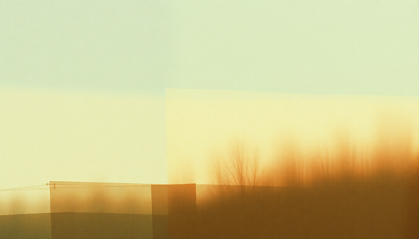 Fan-driven abstract illustration evoking the emotional arc of Sovay by Andrew Bird