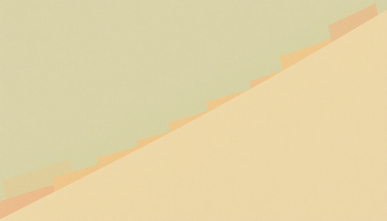 Fan-driven abstract illustration evoking the emotional arc of Spade and Parade by Sunny Day Real Estate