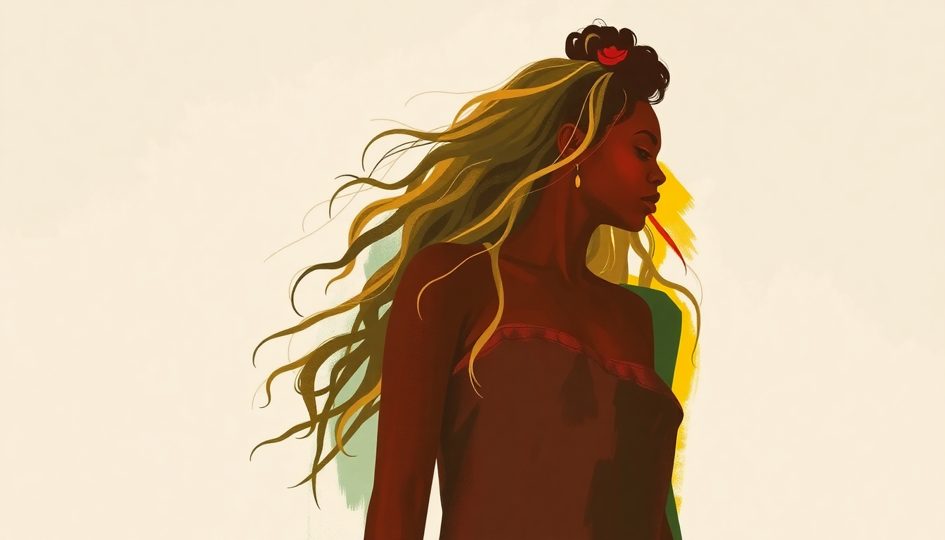 Fan-driven abstract illustration evoking the emotional arc of SPAGHETTII by Beyoncé
